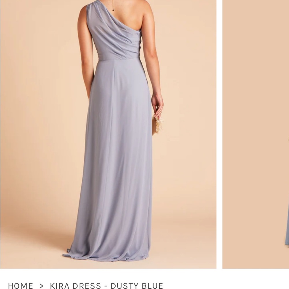 Birdy Grey One-Shoulder Dusty Blue Bridesmaid Dress